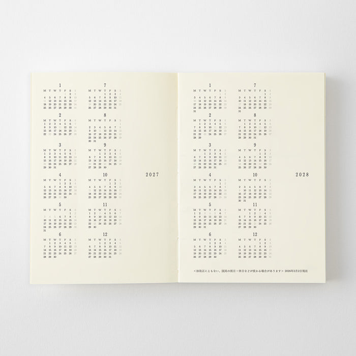 Midori MD Notebook Diary - A7