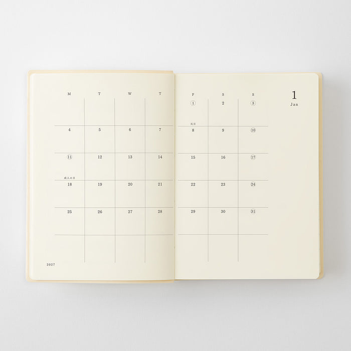 Midori MD Notebook Diary 1 Day 1 Page - A6