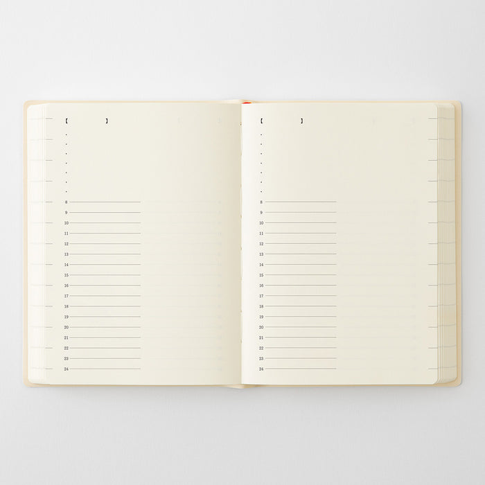Midori MD Notebook Diary 1 Day 1 Page - A6