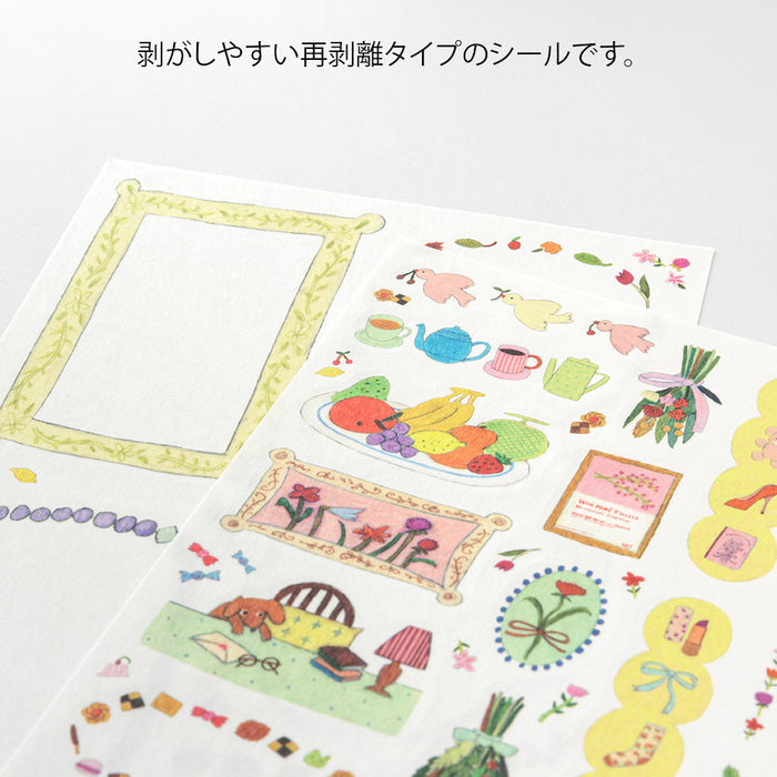 Atlas Stationers - Midori Yuru Log Sticker 2 Sheets - My Life - Stickers - Image 4