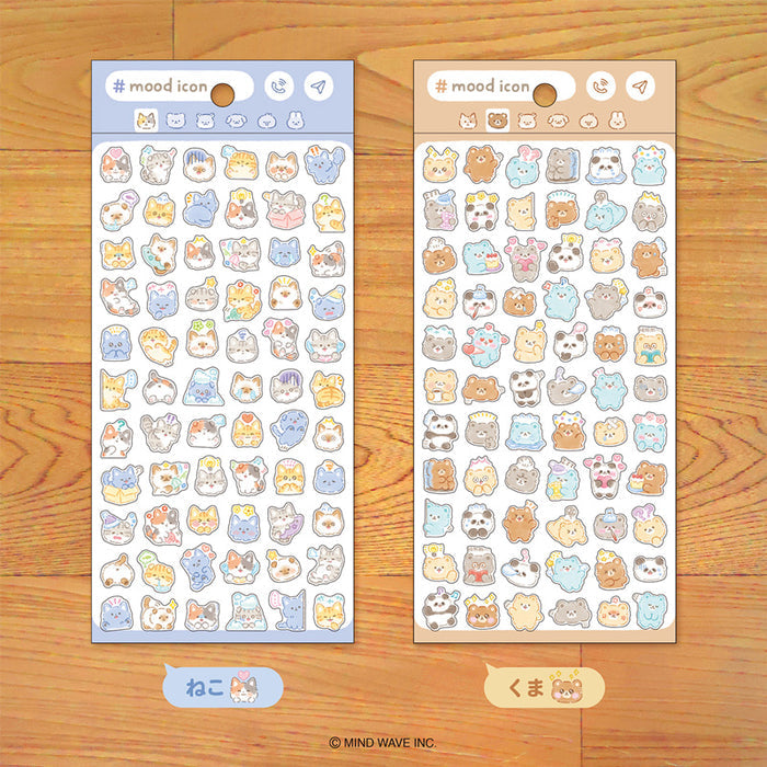 Mind Wave Mood Icon Stickers - Cat