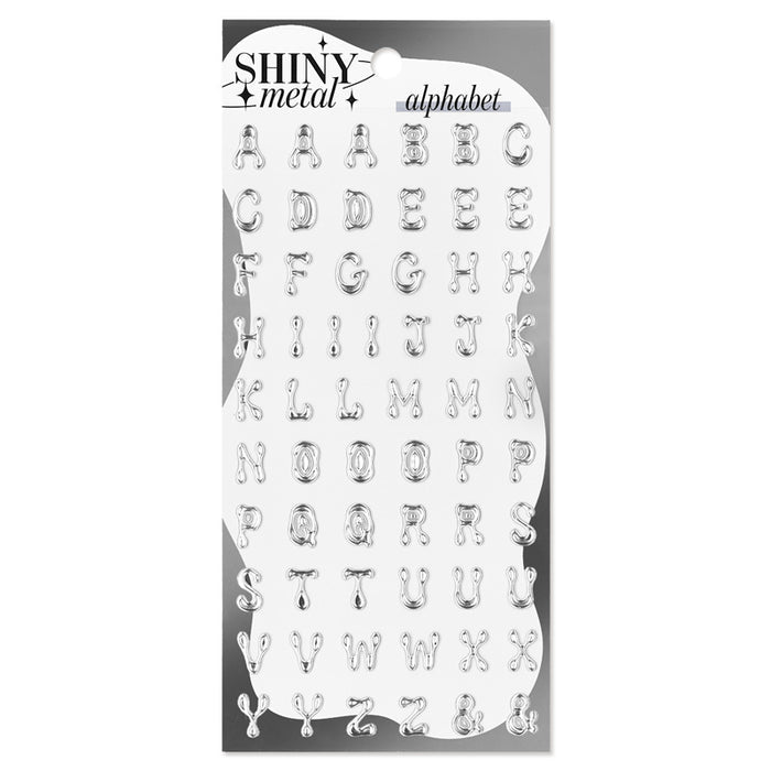 Mind Wave Shiny Metal Stickers - Alphabet