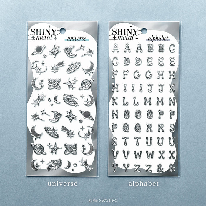 Mind Wave Shiny Metal Stickers - Alphabet
