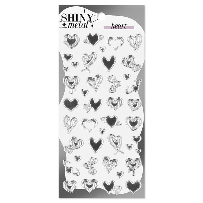 Mind Wave Shiny Metal Stickers - Heart