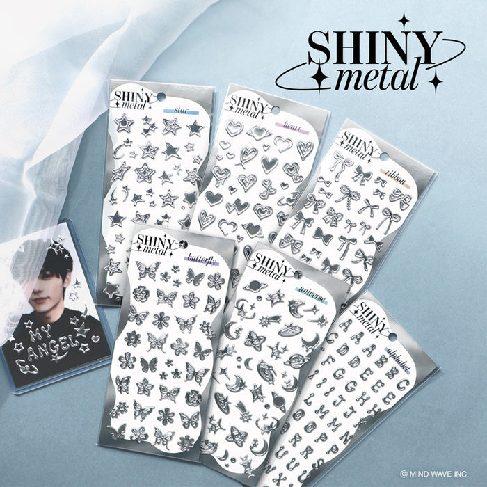 Mind Wave Shiny Metal Stickers - Heart
