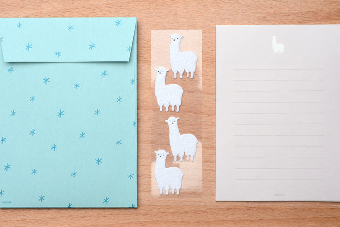 Mini Letter Set with Alpaca Stickers