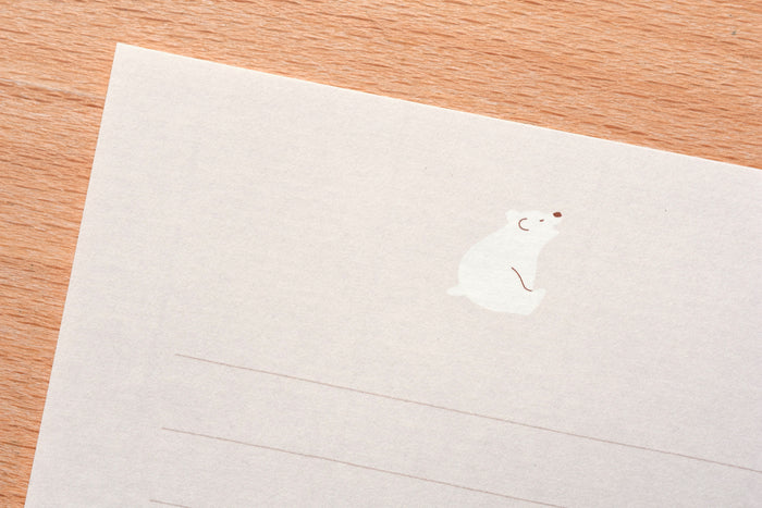 Mini Letter Set with Polar Bear Stickers