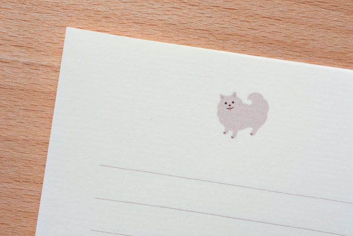 Mini Letter Set with Pomeranian Stickers