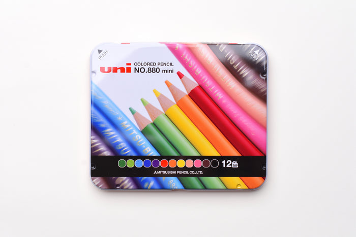 Mitsubishi Mini Colored Pencil No.880 - Set of 12