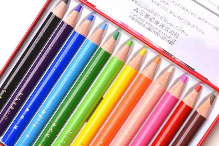 Mitsubishi Mini Colored Pencil No.880 - Set of 12