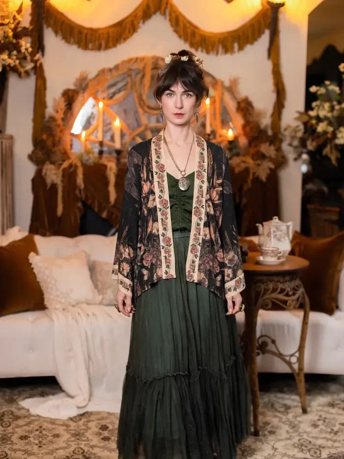Momento Cropped Kimono