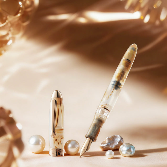Nahvalur (Narwhal) Horizon Fountain Pen - Pearl