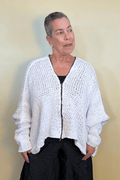 Naya Zipper Sweater - White