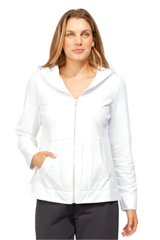 Ocean Front Ruched Pocket Hoodie