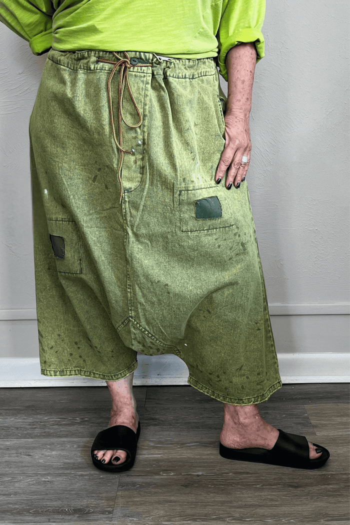 Olive Earthsong Harem Pants