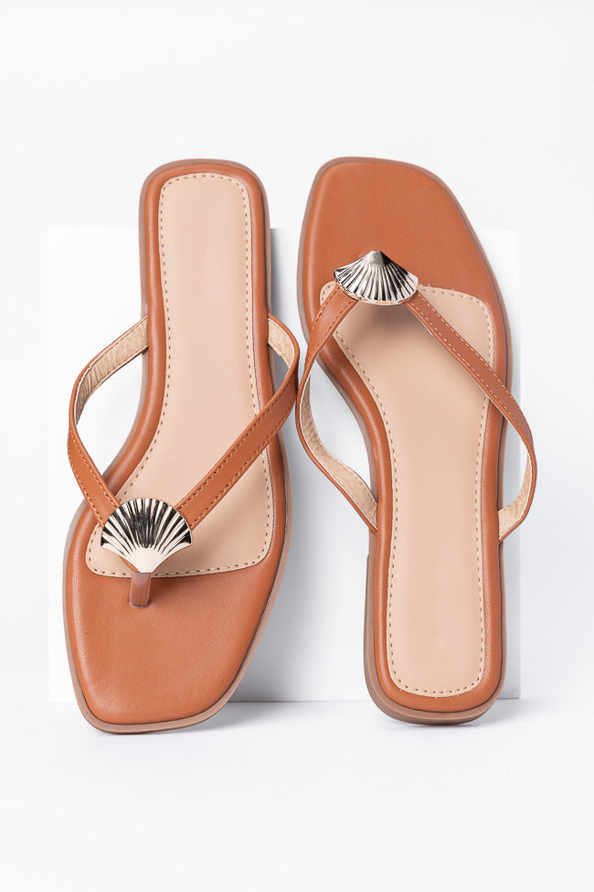 Olivia Tan Flip Flops FINAL SALE