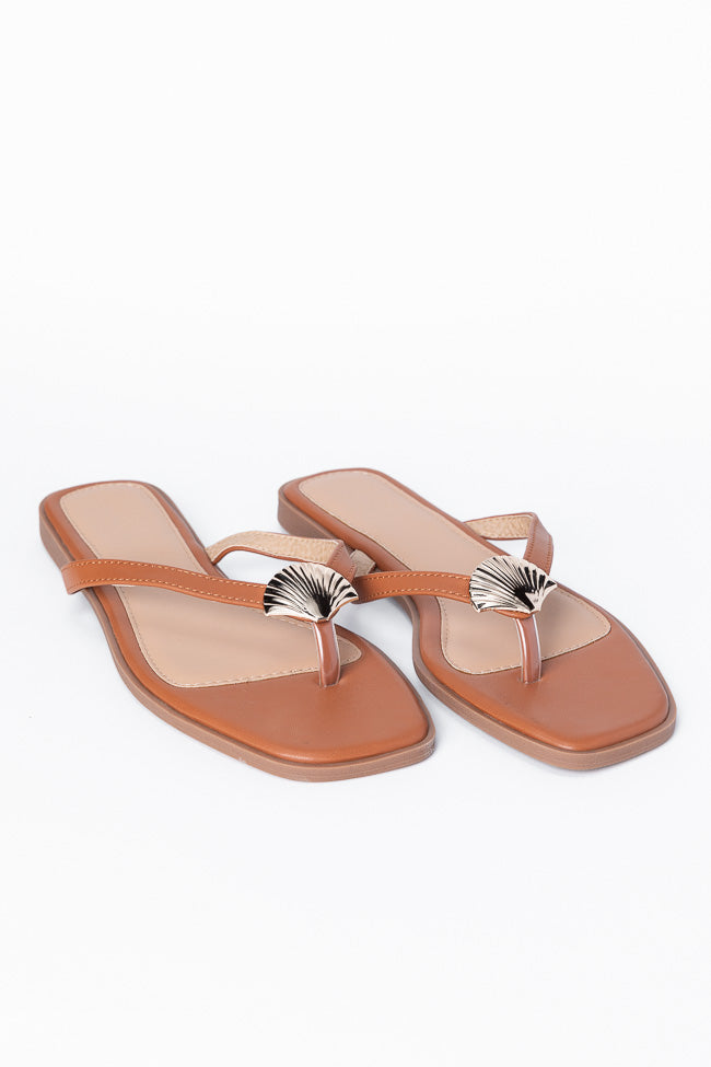 Olivia Tan Flip Flops FINAL SALE