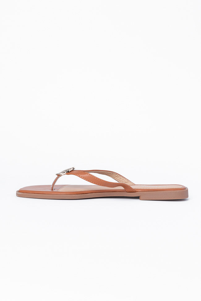 Olivia Tan Flip Flops FINAL SALE