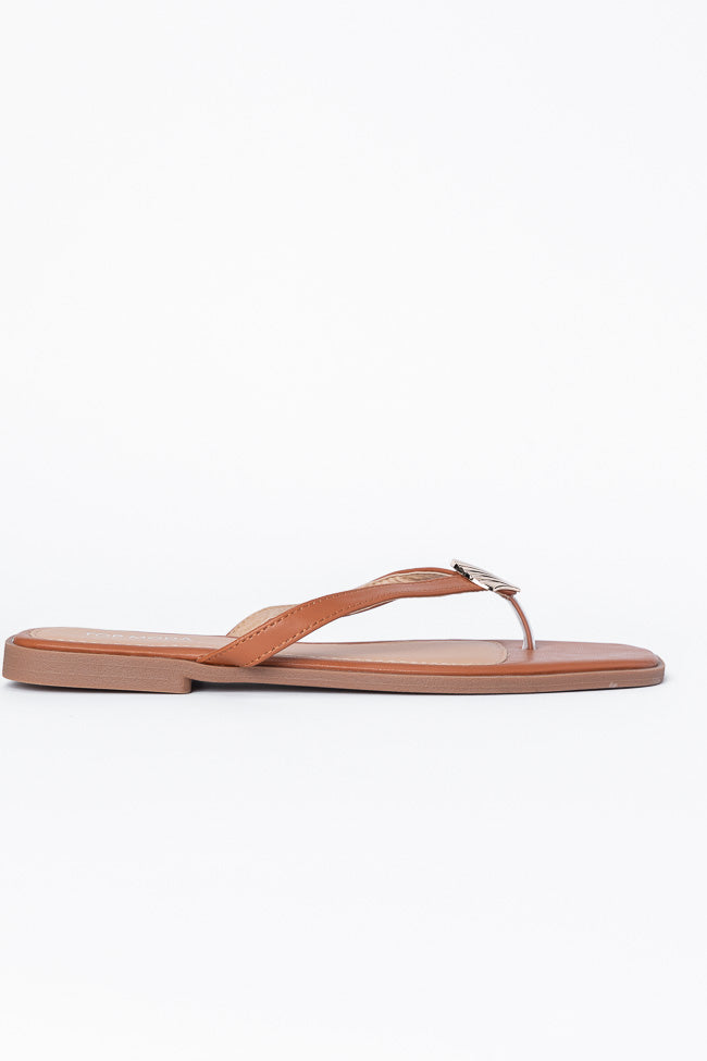 Olivia Tan Flip Flops FINAL SALE