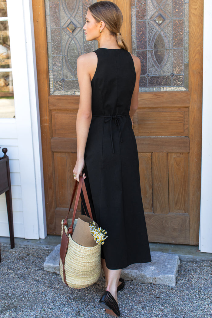 Organic Cafe Dress - Black