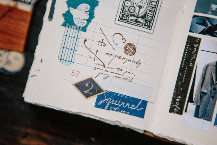 OURS x Hank Daily Cursive-A Rubber Stamp Set