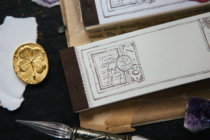 OURS x Hank Slide Glass Letterpress Label Book