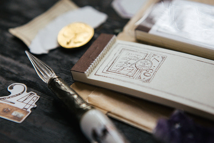 OURS x Hank Slide Glass Letterpress Label Book