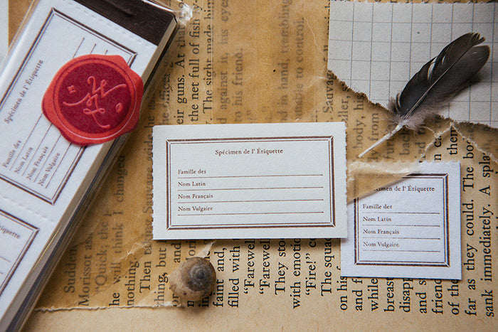 OURS x Hank Specimen Letterpress Label Book