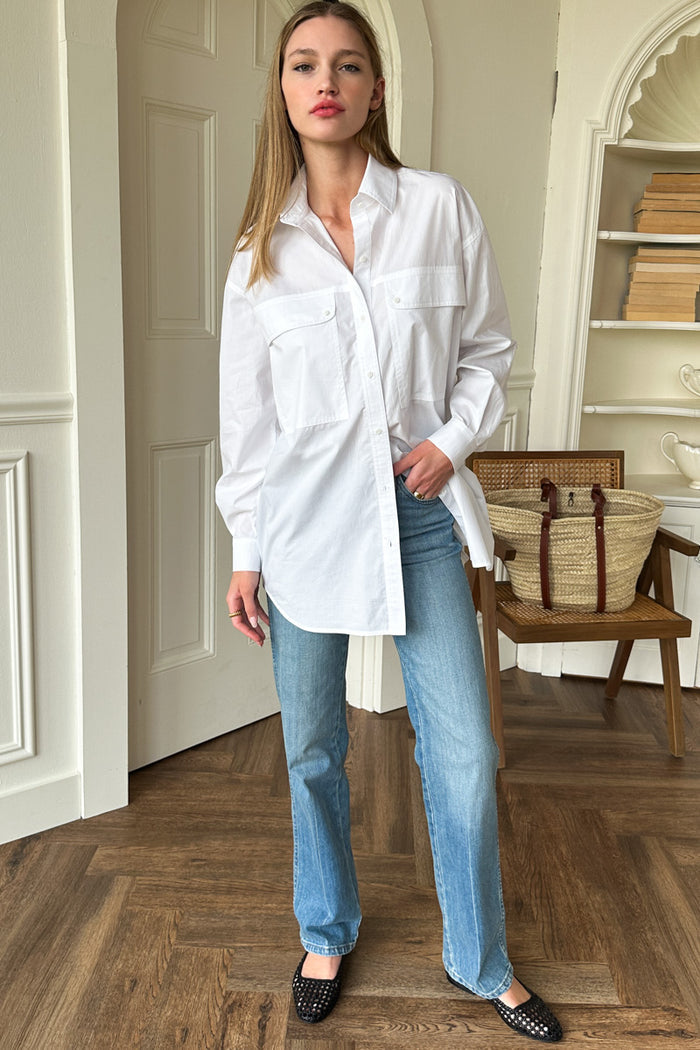 Oversize Pocket Shirt - White