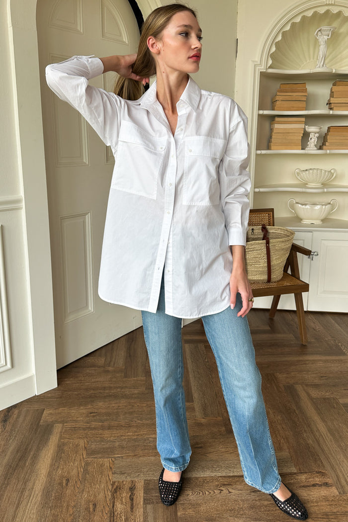 Oversize Pocket Shirt - White