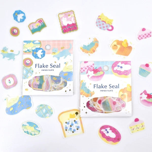 Papier Platz Kazu Miyashita Flake Stickers - Neko Neko Biyori