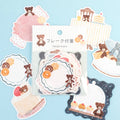 Papier Platz Nakauchi Waka Flake Sticky Notes - Bear and Sweets