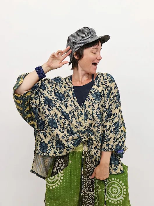 Pareo Kantha Hi-Lo Butterfly Top