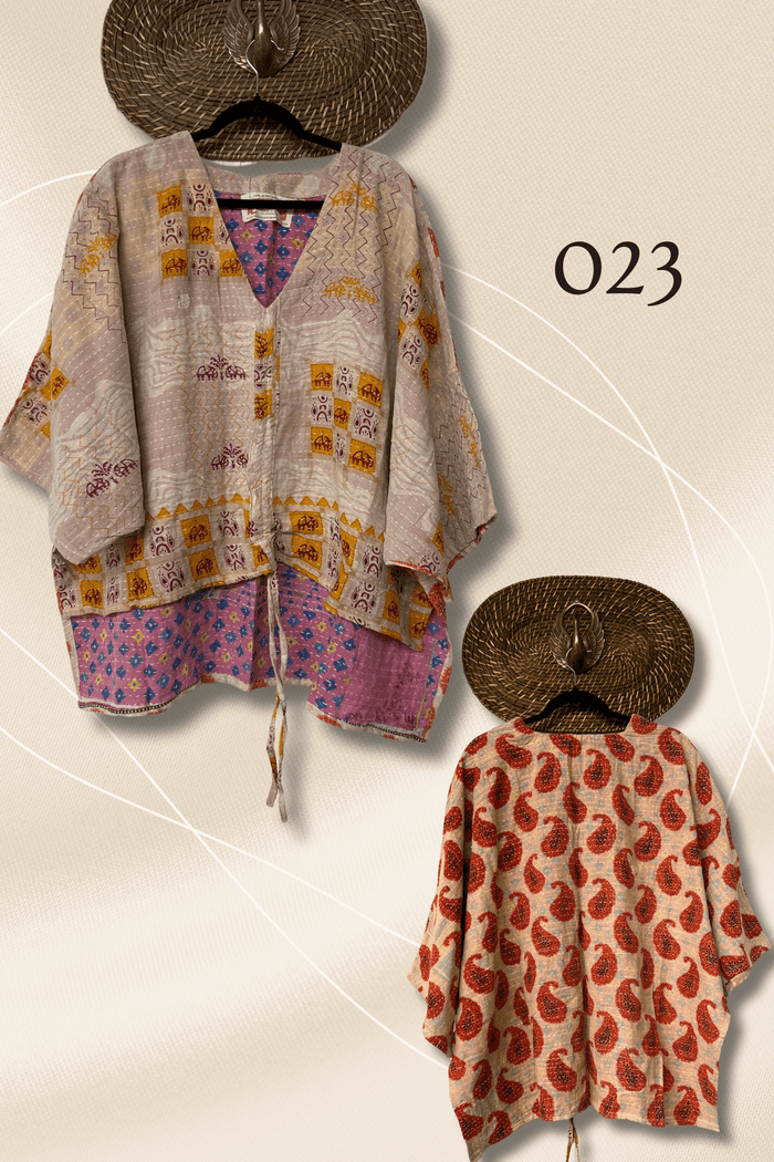 Pareo Kantha Hi-Lo Butterfly Top