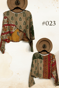 Pareo Kantha In Bloom Cropped Pullover