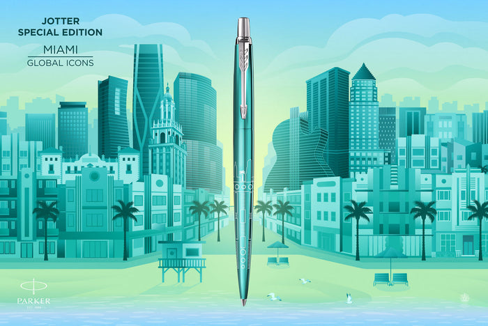 Parker Jotter Global Icons Ballpoint Pen - Miami (Special Edition)