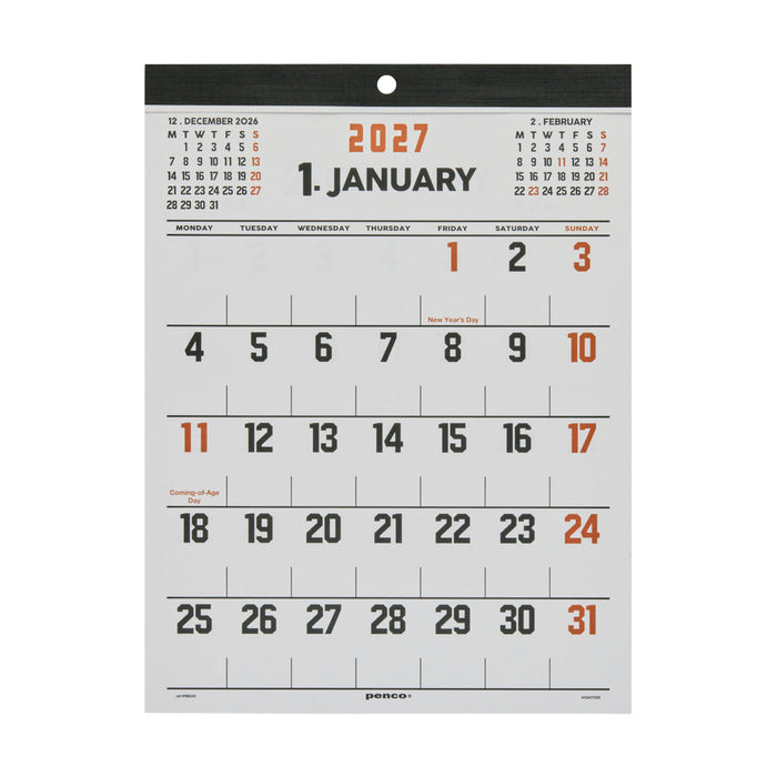 Penco 2027 Calendar