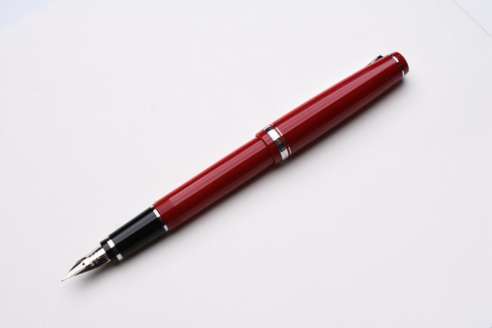 Pilot Falcon Fountain Pen - Red/Rhodium