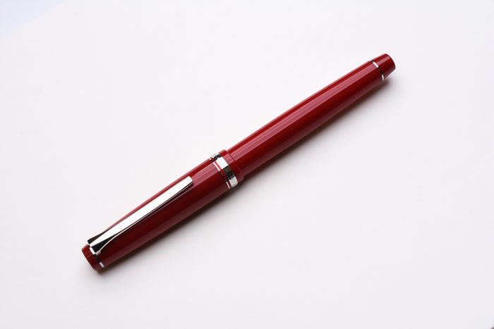 Pilot Falcon Fountain Pen - Red/Rhodium