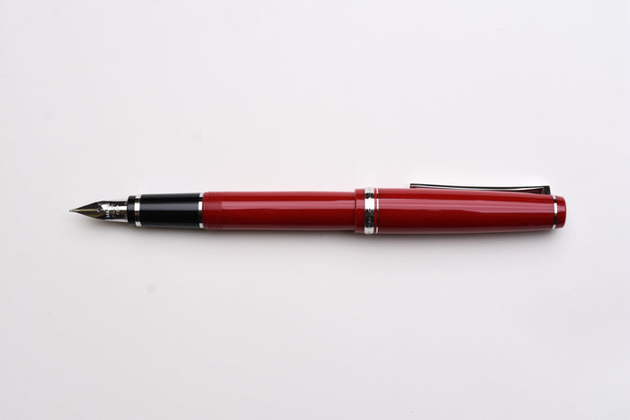 Pilot Falcon Fountain Pen - Red/Rhodium
