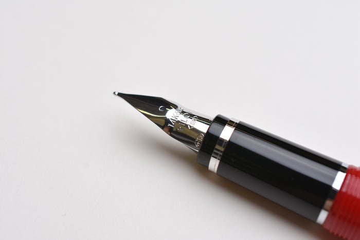 Pilot Falcon Fountain Pen - Red/Rhodium