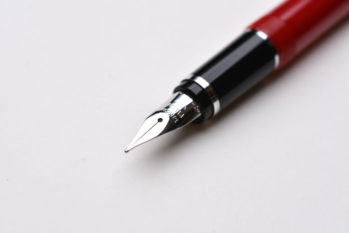 Pilot Falcon Fountain Pen - Red/Rhodium