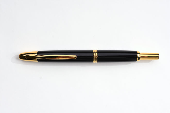 Pilot Vanishing Point - Black - Gold Trim