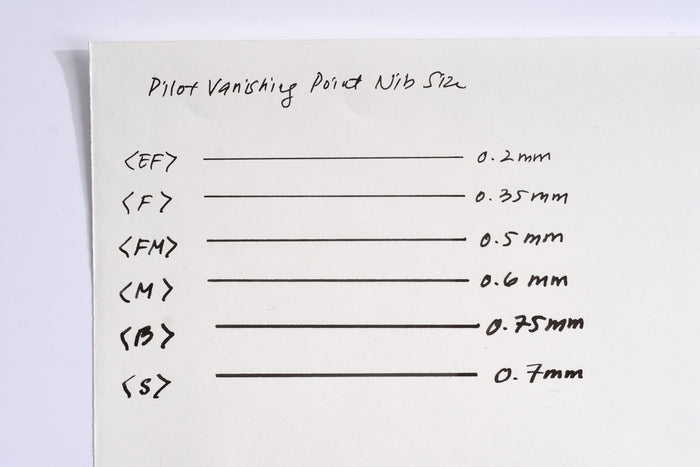Pilot Vanishing Point - White/Black