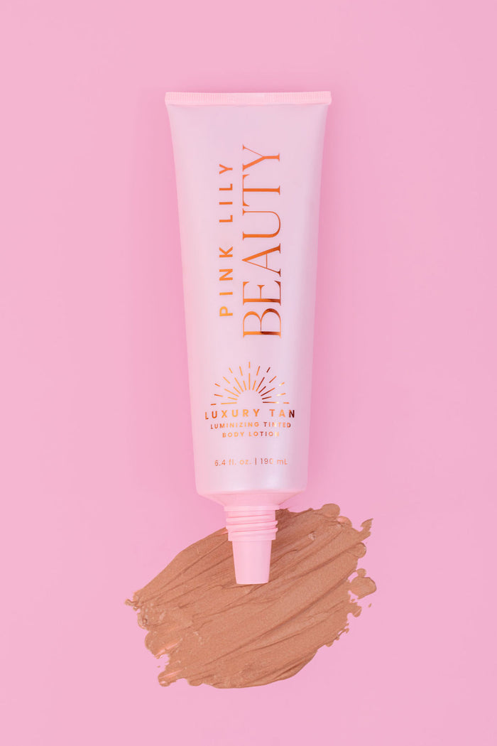 Pink Lily Luxury Tan Luminizing Body Lotion - Bronze Glow (Dark) FINAL SALE