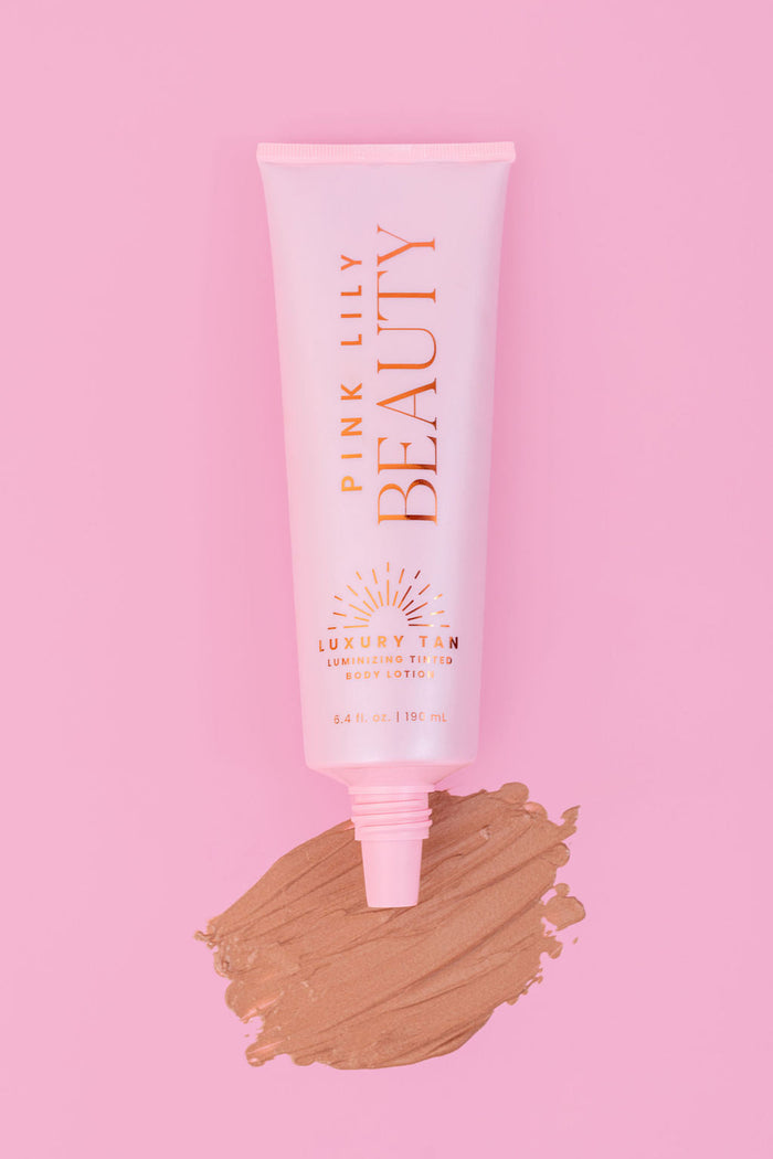 Pink Lily Luxury Tan Luminizing Body Lotion - Bronze Glow (Dark) FINAL SALE