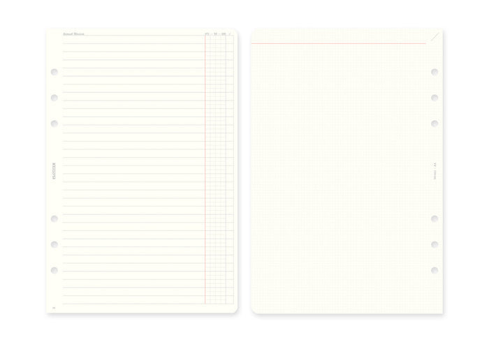 Plotter Monthly Schedule Refill 2027 - A5 Size