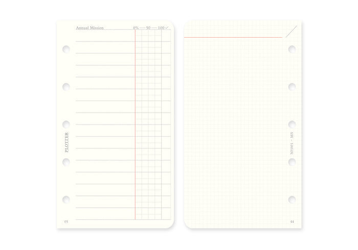 Plotter Monthly Schedule Refill 2027 - Mini 5 Size