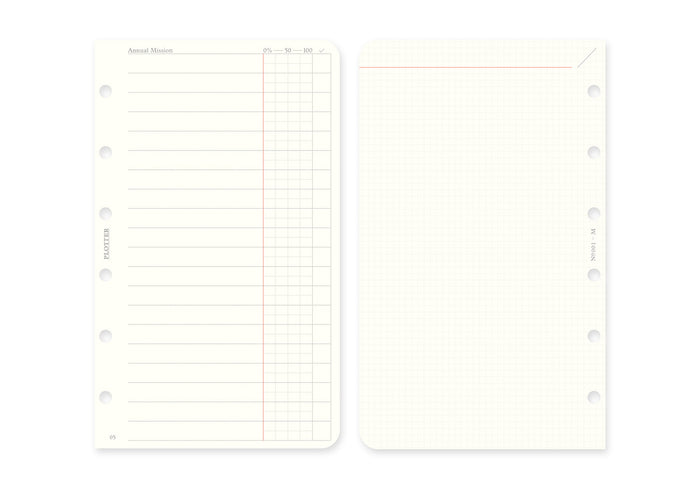 Plotter Monthly Schedule Refill 2027 - Mini Size