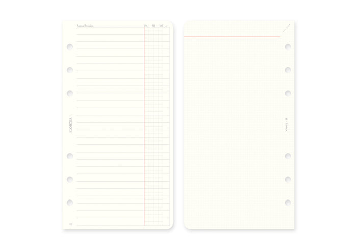 Plotter Weekly Schedule Refill 2027 - Bible Size